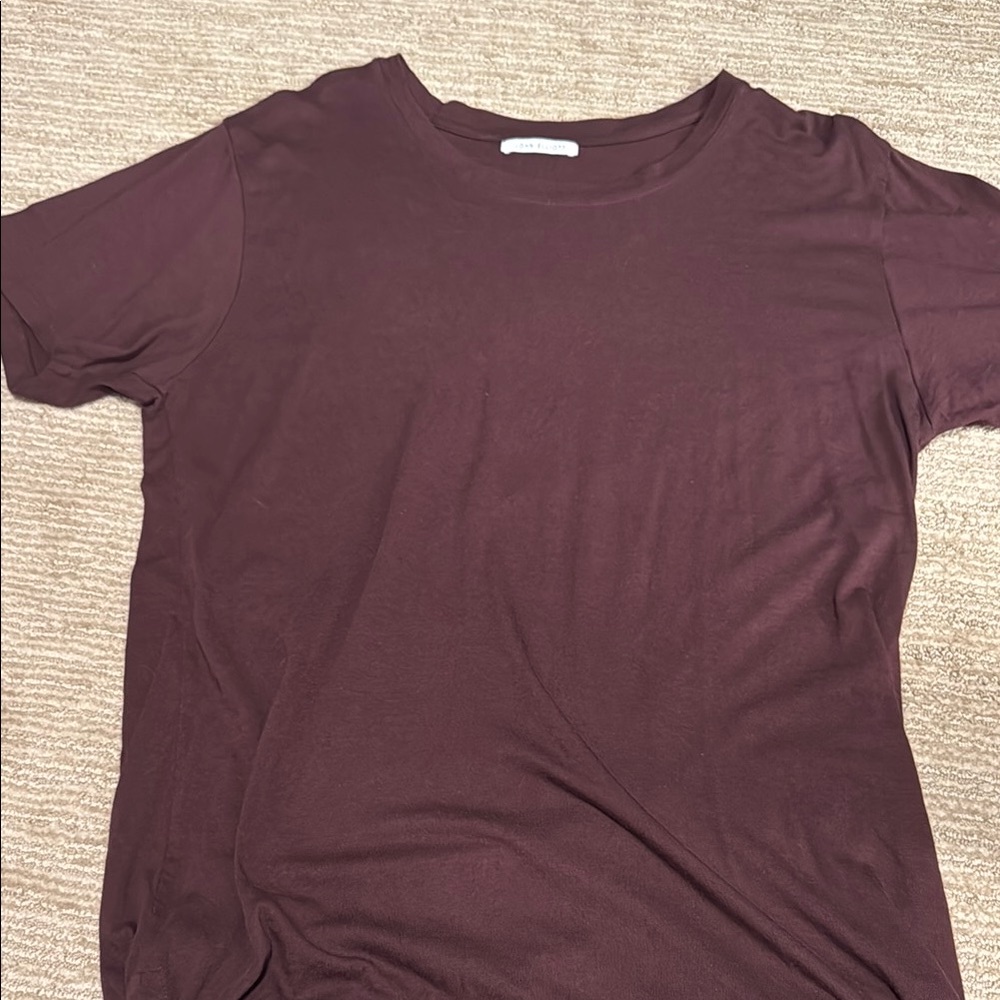 John Elliott Red Relaxed Short Sleeve Tee
